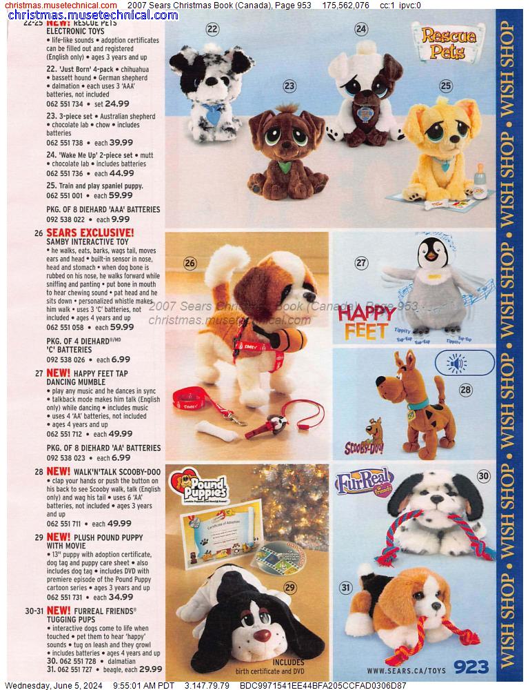 2007 Sears Christmas Book (Canada), Page 953