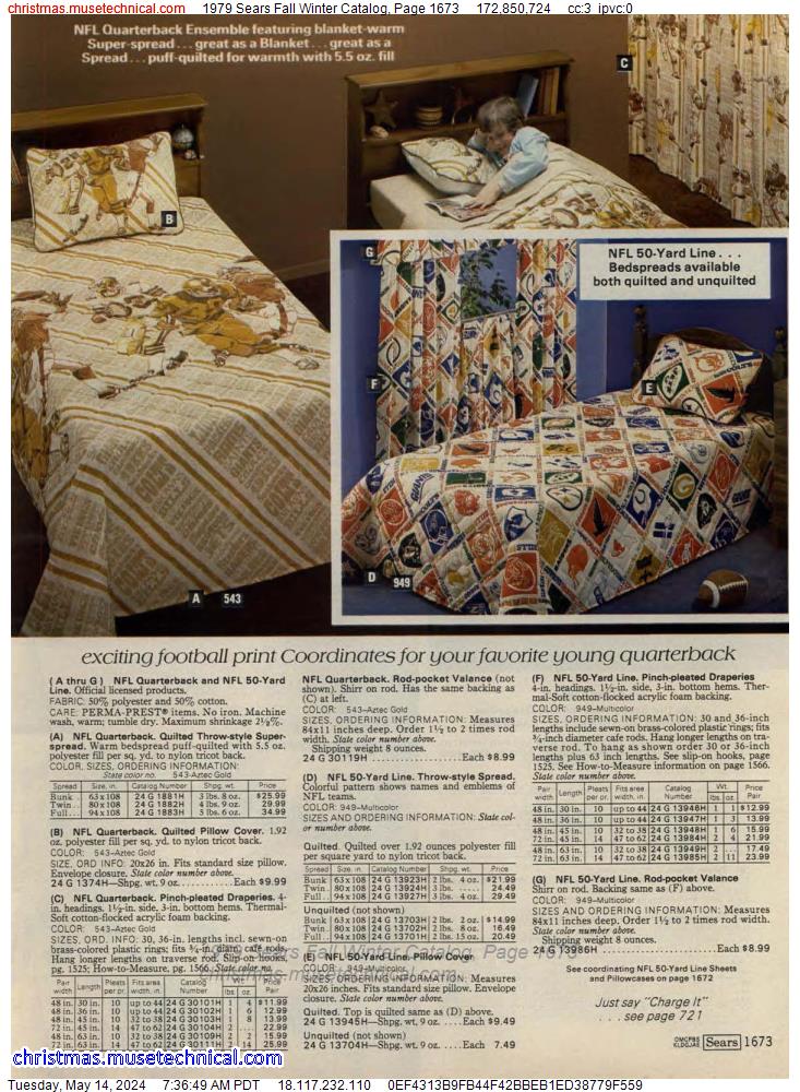 1979 Sears Fall Winter Catalog, Page 1673