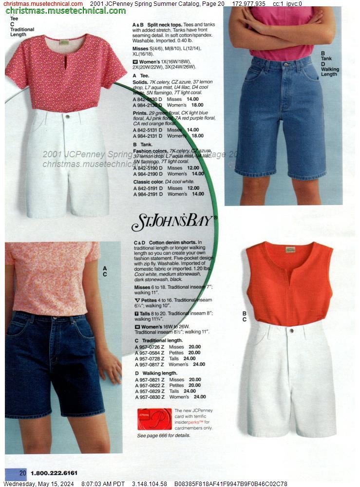 2001 JCPenney Spring Summer Catalog, Page 20