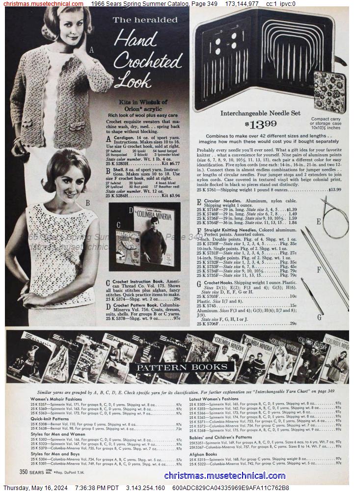 1966 Sears Spring Summer Catalog, Page 349