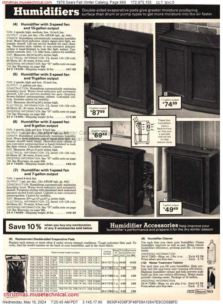 1978 Sears Fall Winter Catalog, Page 969