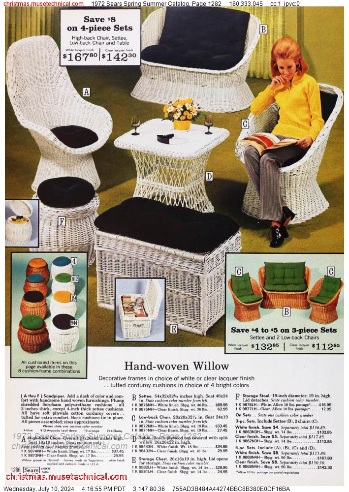 1972 Sears Spring Summer Catalog, Page 1282