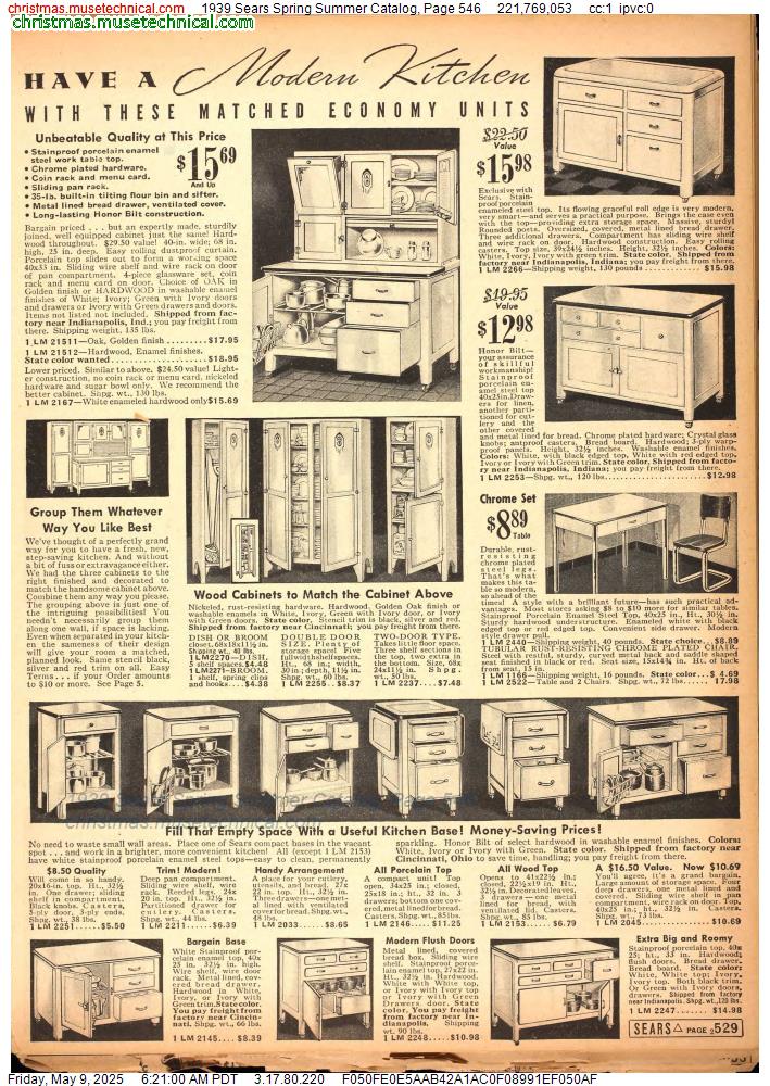 1939 Sears Spring Summer Catalog, Page 546