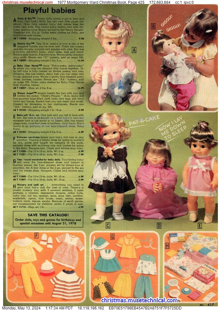 1977 Montgomery Ward Christmas Book, Page 425