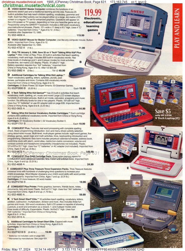 1995 JCPenney Christmas Book, Page 631
