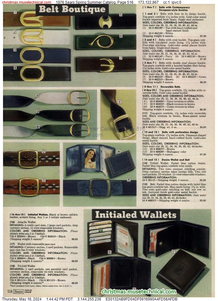 1976 Sears Spring Summer Catalog, Page 516