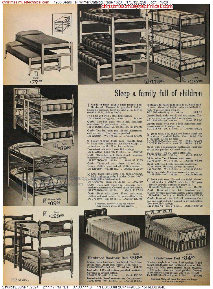 1965 Sears Fall Winter Catalog, Page 1623