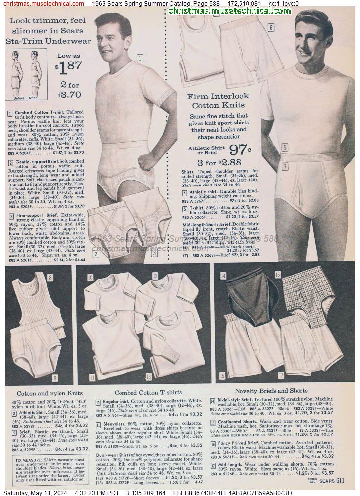 1963 Sears Spring Summer Catalog, Page 588
