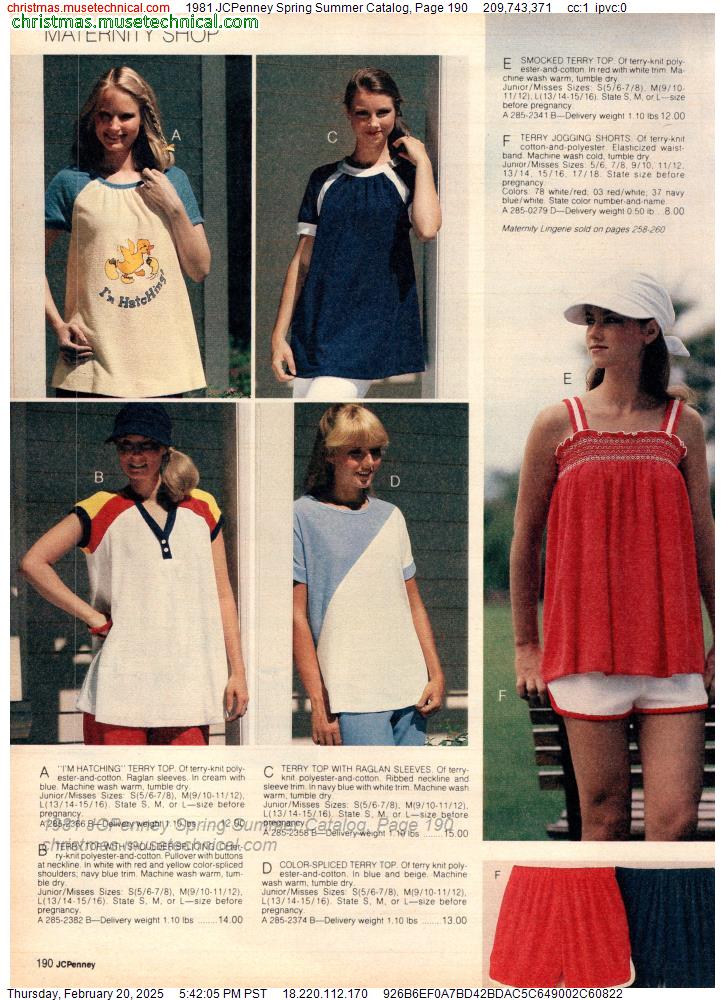 1981 JCPenney Spring Summer Catalog, Page 190