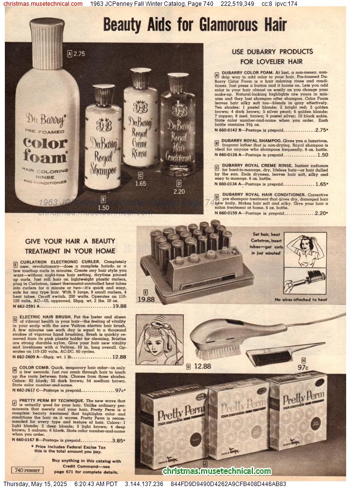 1963 JCPenney Fall Winter Catalog, Page 740