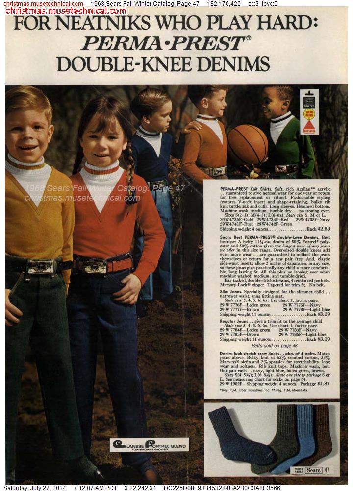 1968 Sears Fall Winter Catalog, Page 47
