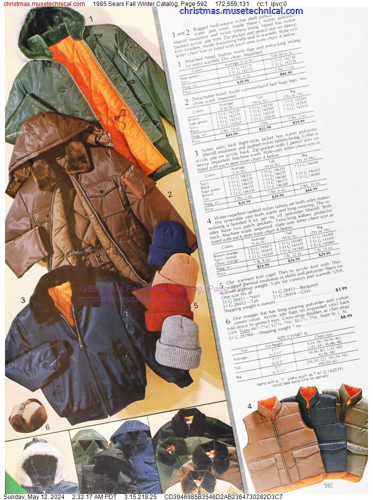1985 Sears Fall Winter Catalog, Page 592