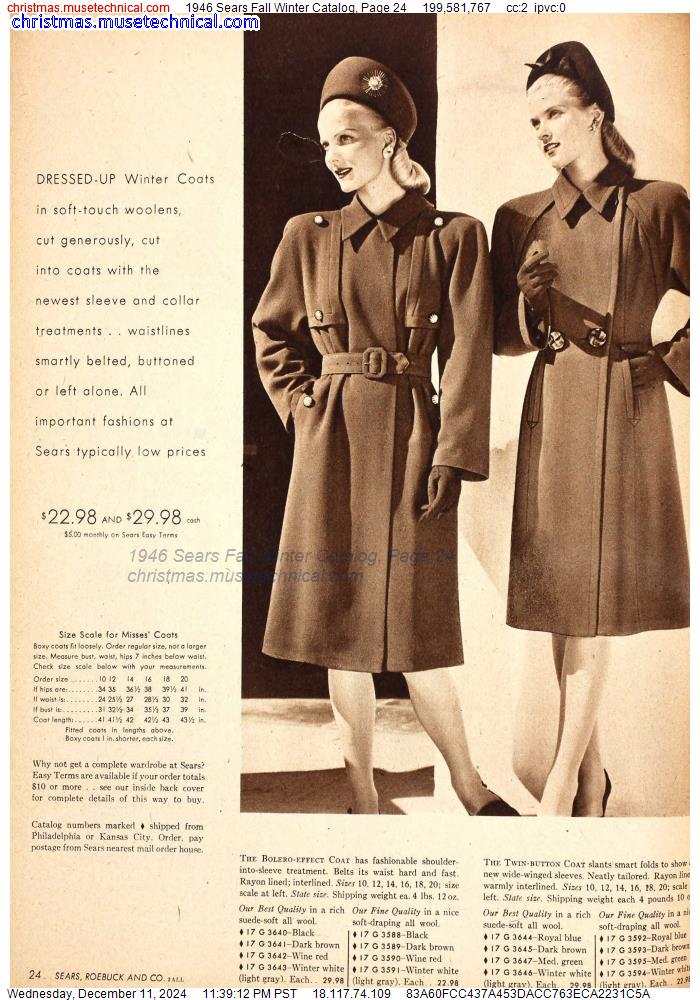 1946 Sears Fall Winter Catalog, Page 24