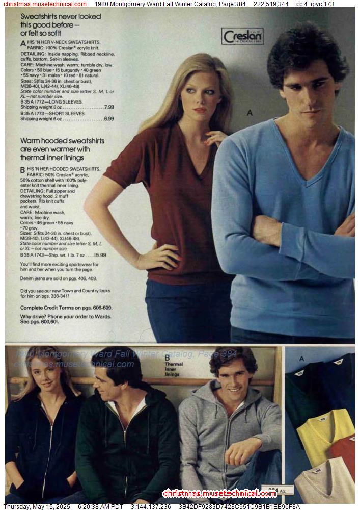 1980 Montgomery Ward Fall Winter Catalog, Page 384