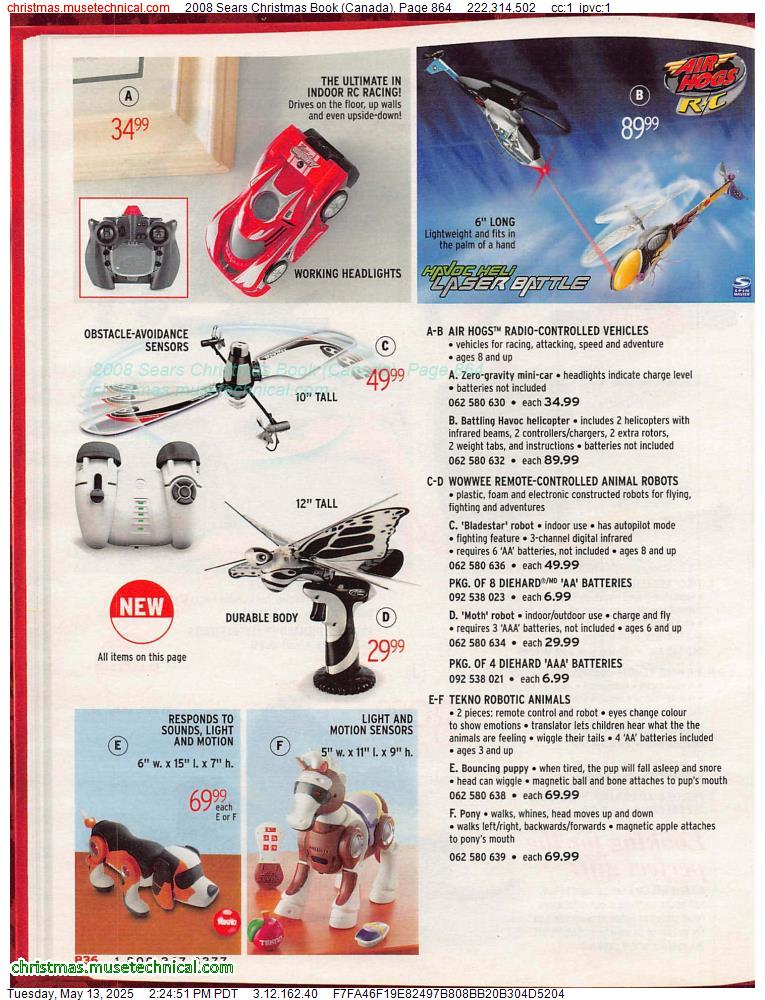 2008 Sears Christmas Book (Canada), Page 864