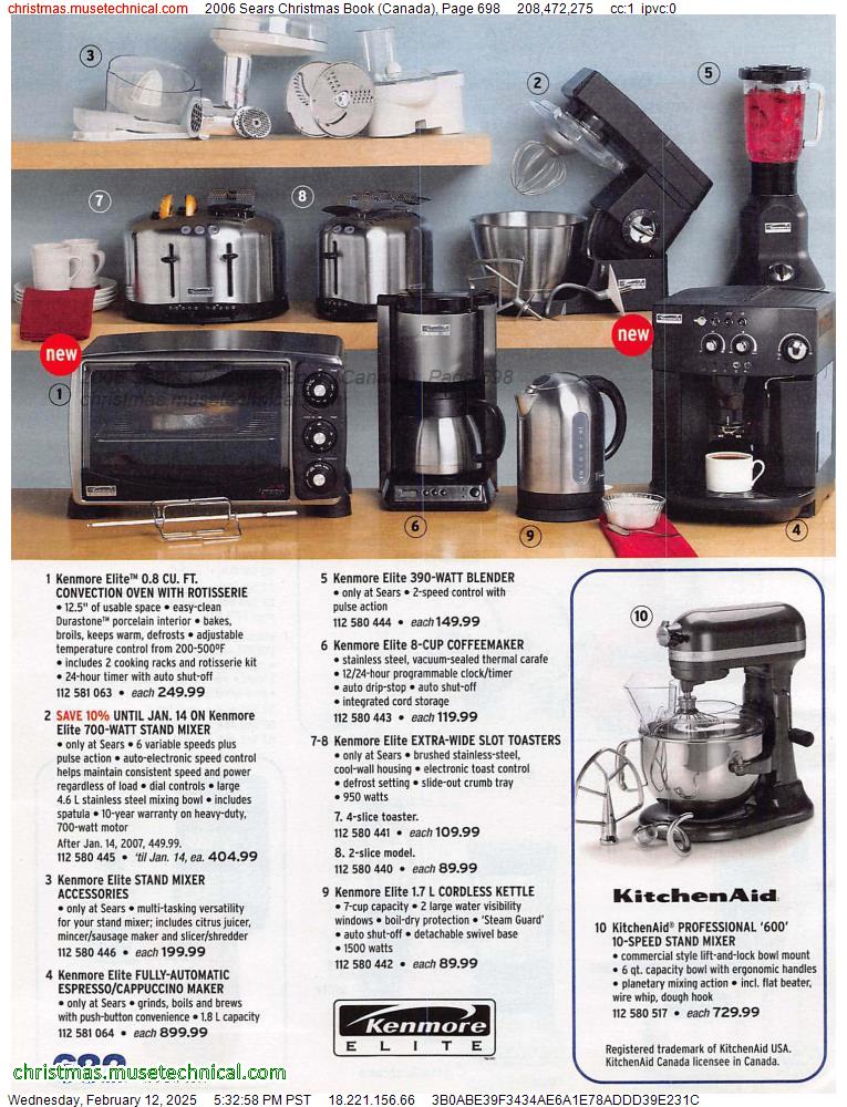 2006 Sears Christmas Book (Canada), Page 698