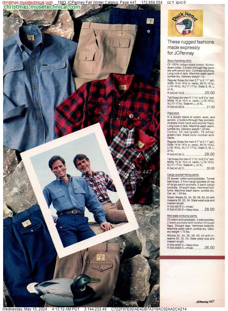 1983 JCPenney Fall Winter Catalog, Page 447