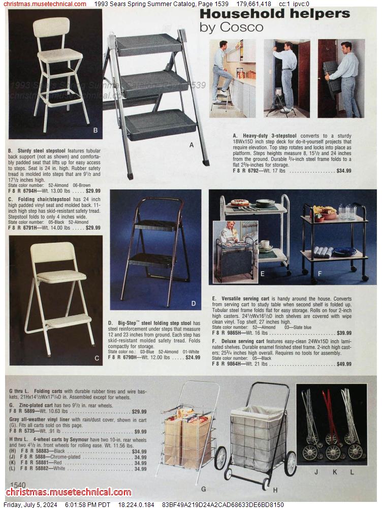1993 Sears Spring Summer Catalog, Page 1539