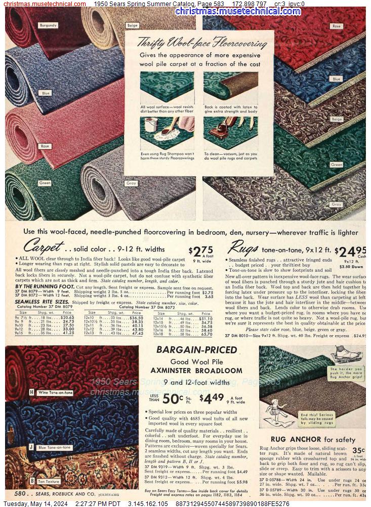 1950 Sears Spring Summer Catalog, Page 583