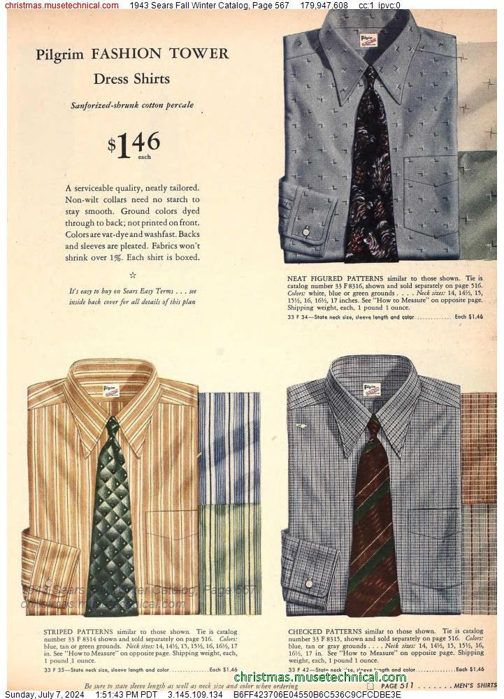 1943 Sears Fall Winter Catalog, Page 567