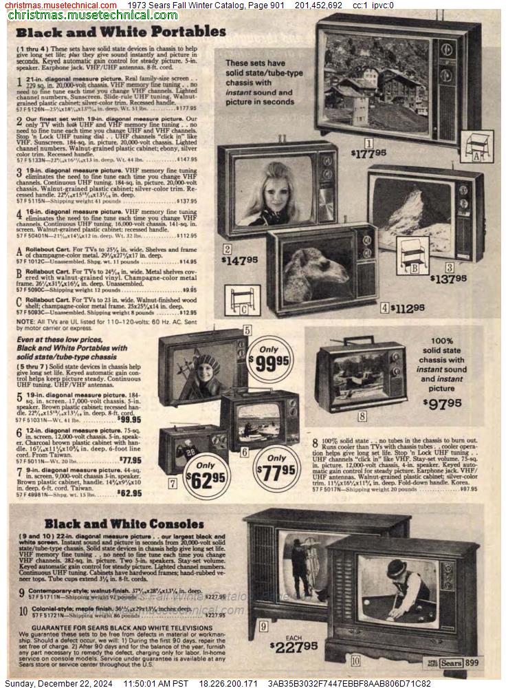 1973 Sears Fall Winter Catalog, Page 901