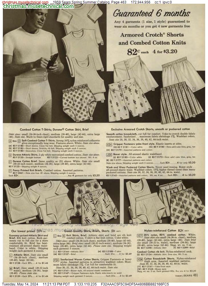 1959 Sears Spring Summer Catalog, Page 463