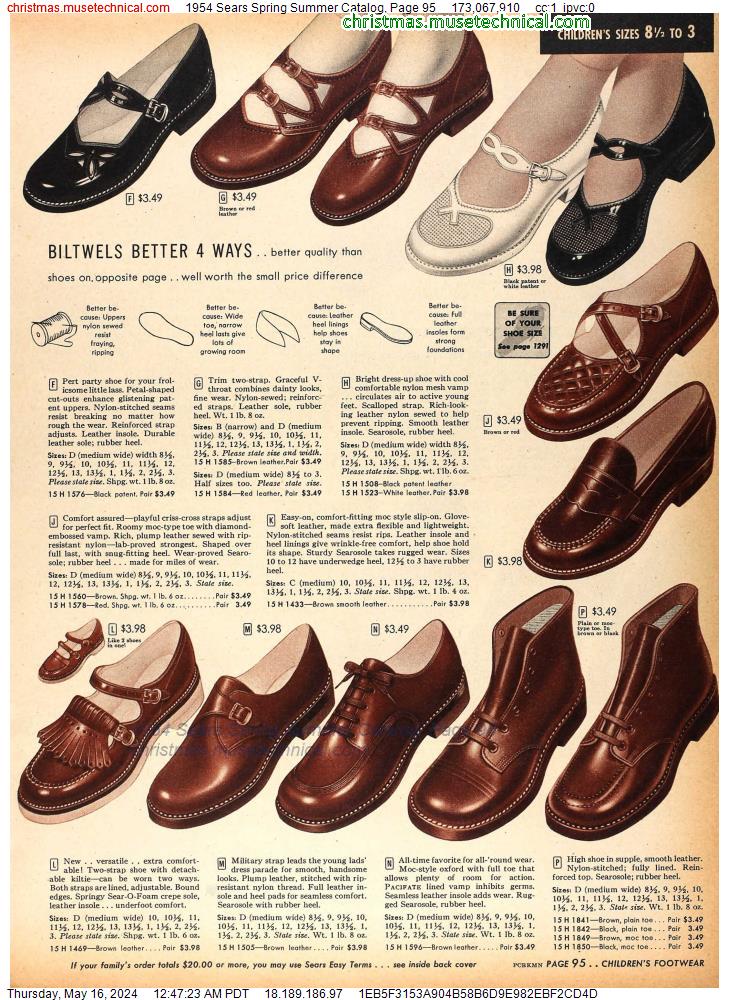 1954 Sears Spring Summer Catalog, Page 95