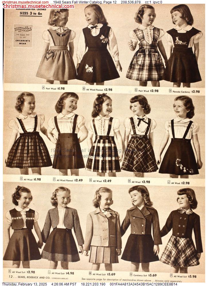 1948 Sears Fall Winter Catalog, Page 12