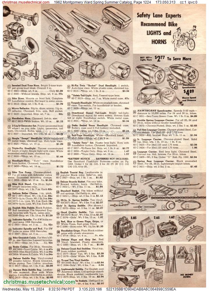 1962 Montgomery Ward Spring Summer Catalog, Page 1224