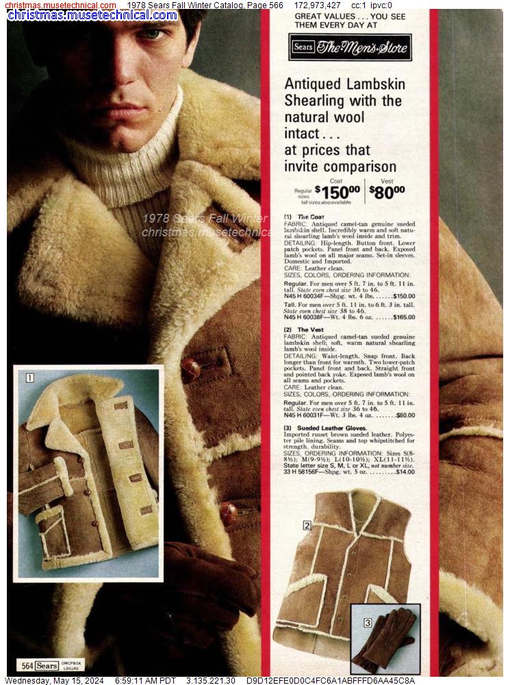 1978 Sears Fall Winter Catalog, Page 566