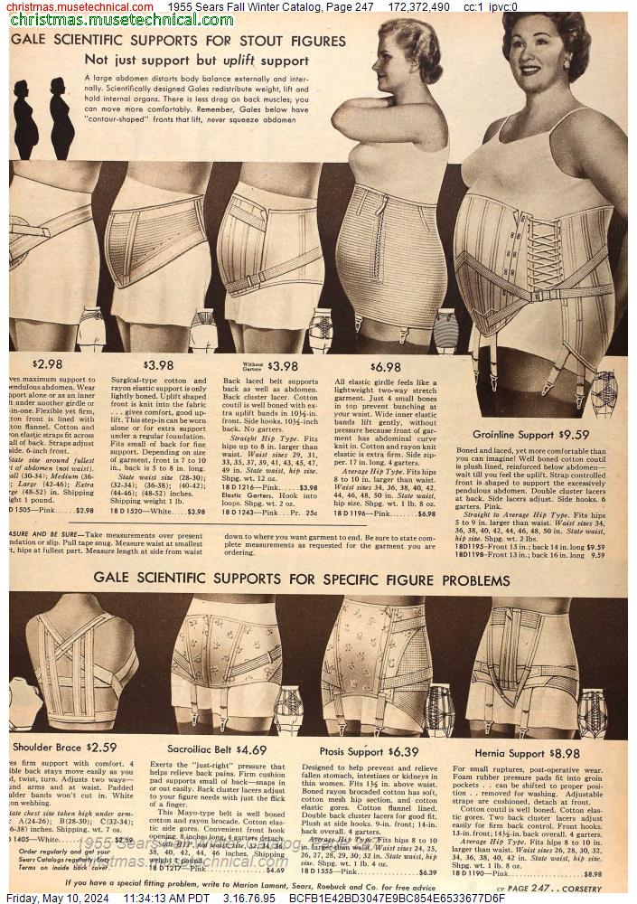 1955 Sears Fall Winter Catalog, Page 247