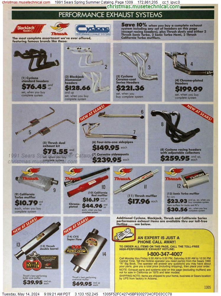1991 Sears Spring Summer Catalog, Page 1309