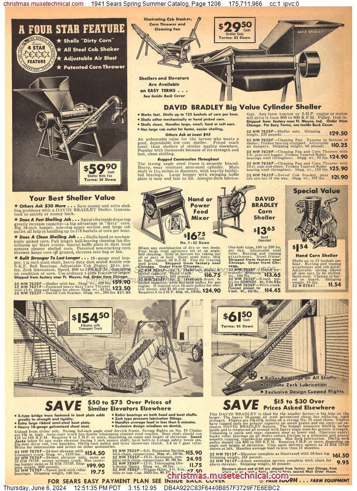 1941 Sears Spring Summer Catalog, Page 1206