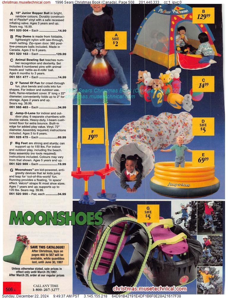 1996 Sears Christmas Book (Canada), Page 508