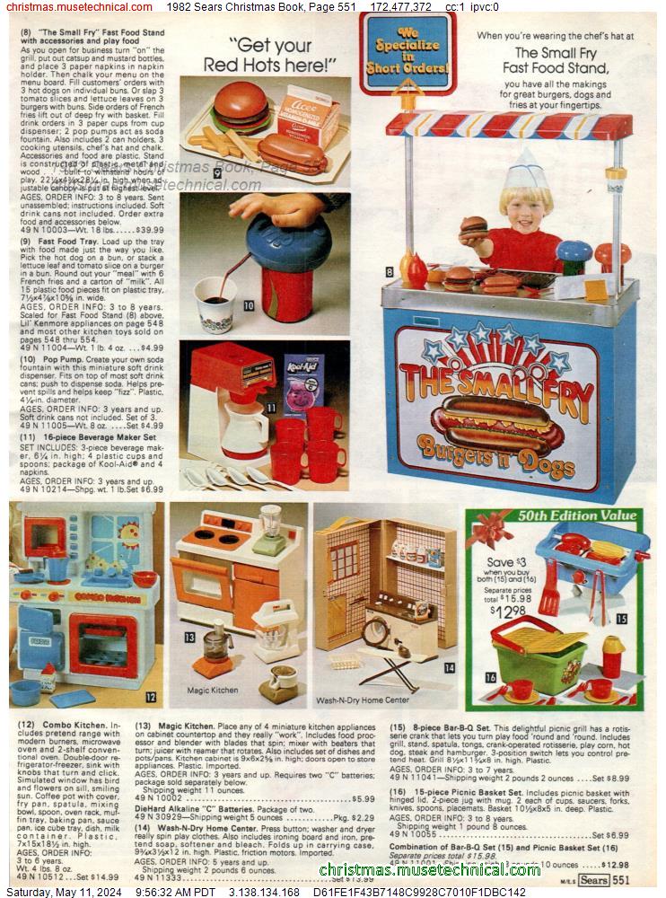 1982 Sears Christmas Book, Page 551