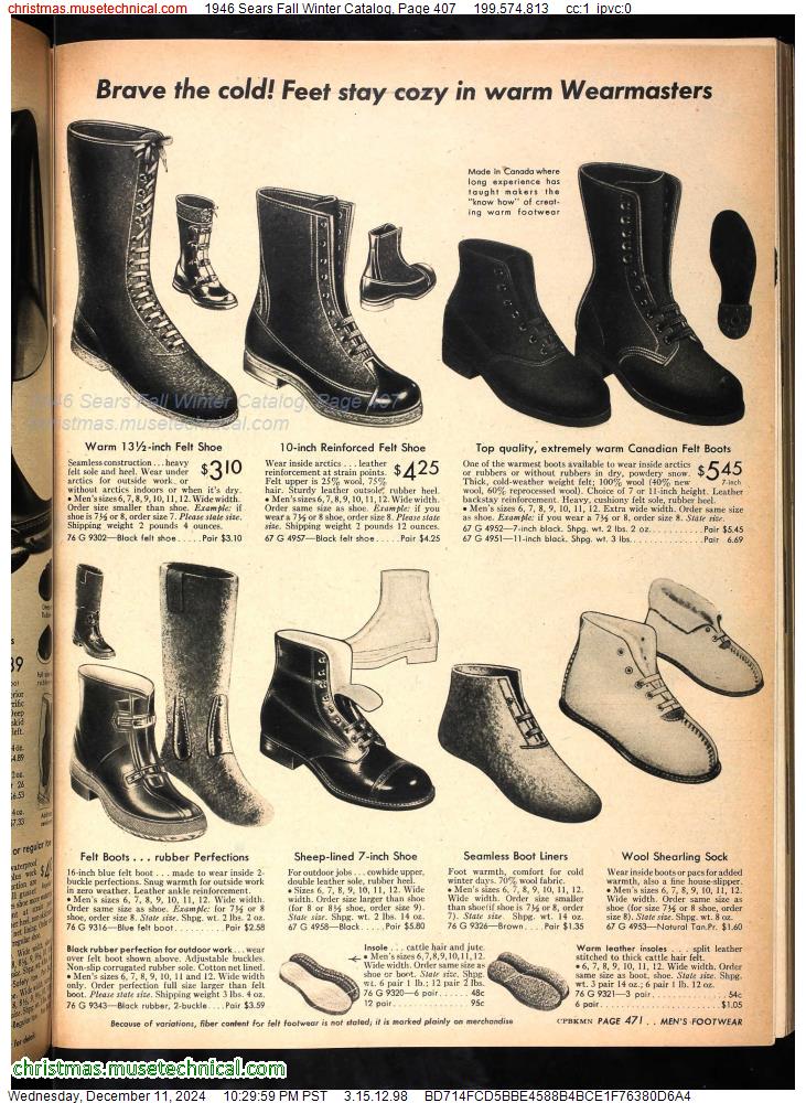 1946 Sears Fall Winter Catalog, Page 407