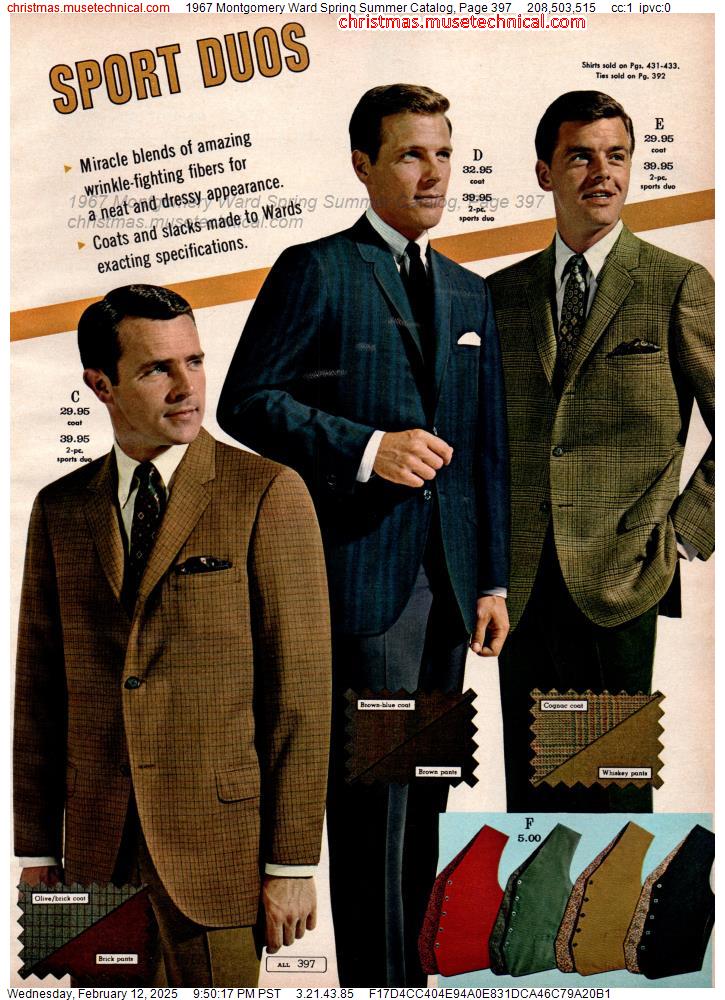 1967 Montgomery Ward Spring Summer Catalog, Page 397