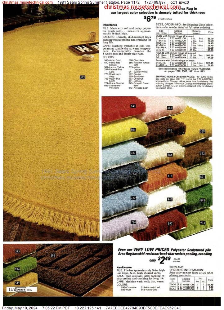 1981 Sears Spring Summer Catalog, Page 1172
