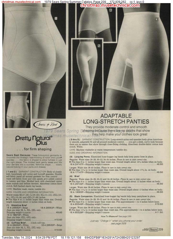 1979 Sears Spring Summer Catalog, Page 209