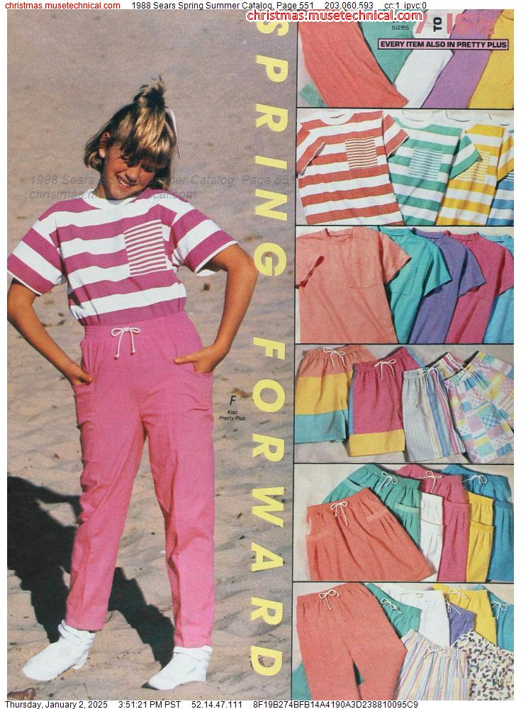 1988 Sears Spring Summer Catalog, Page 551