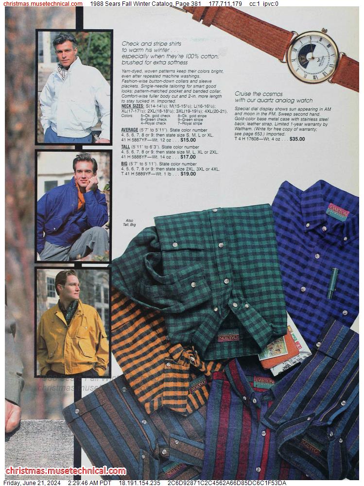 1988 Sears Fall Winter Catalog, Page 381