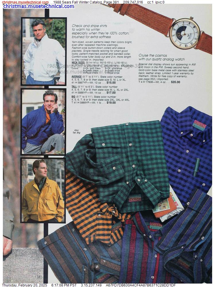 1988 Sears Fall Winter Catalog, Page 381