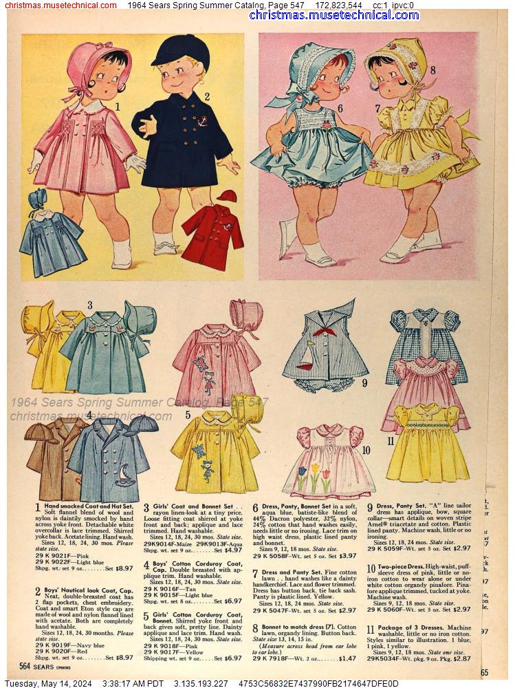 1964 Sears Spring Summer Catalog, Page 547