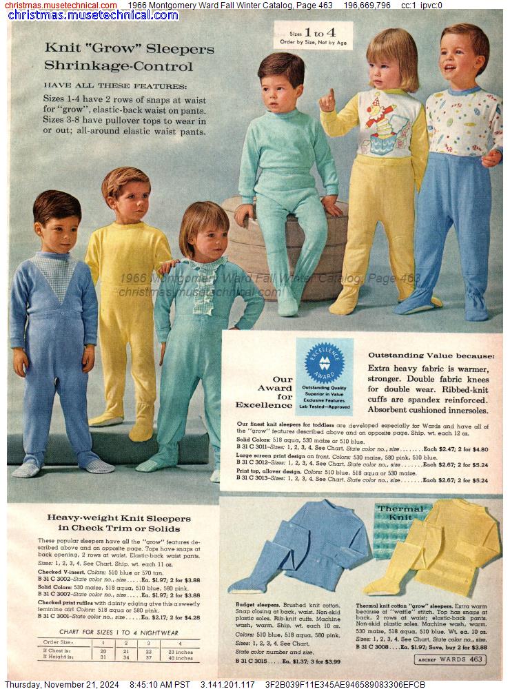 1966 Montgomery Ward Fall Winter Catalog, Page 463