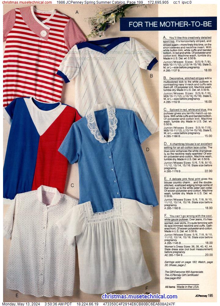 1986 JCPenney Spring Summer Catalog, Page 199