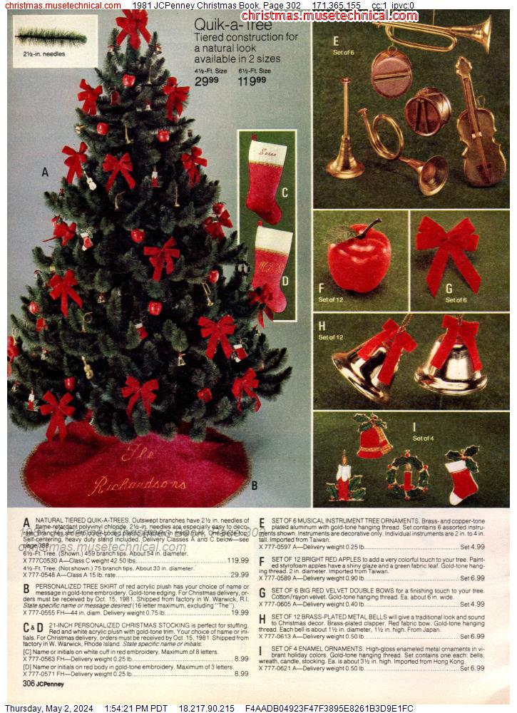 1981 JCPenney Christmas Book, Page 302