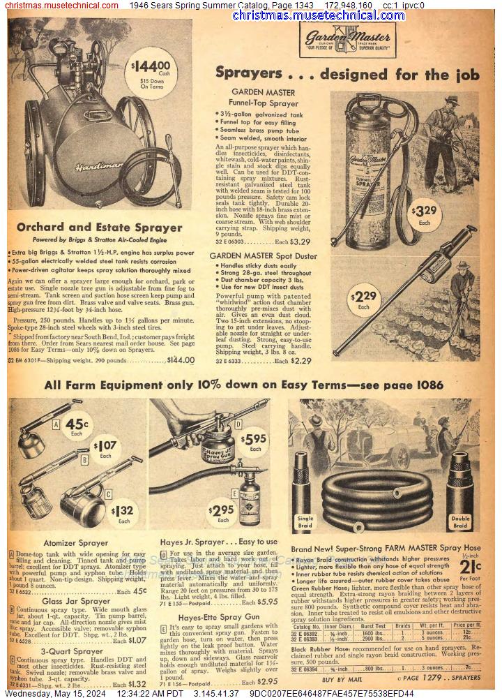 1946 Sears Spring Summer Catalog, Page 1343