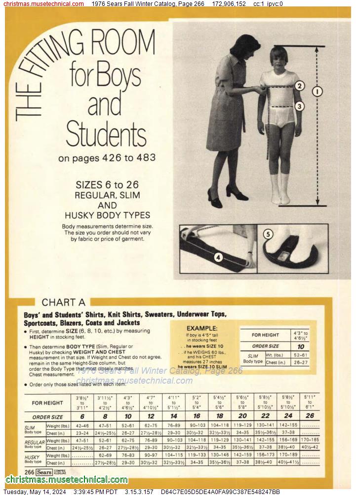 1976 Sears Fall Winter Catalog, Page 266