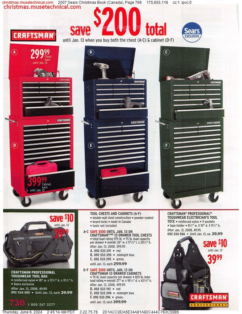 2007 Sears Christmas Book (Canada), Page 766