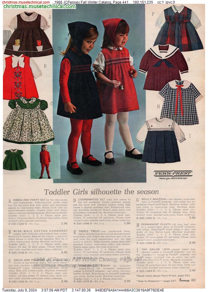 1966 JCPenney Fall Winter Catalog, Page 441